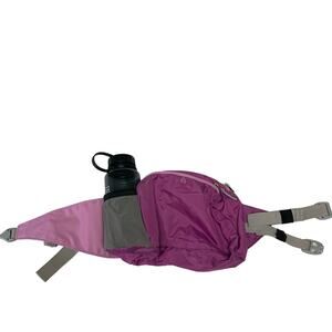 Jansport Purple Running Belt Bag with Water Bottle